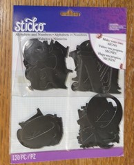 Sticko XL Black Basker Alphas Alphabet Letters & Numbers Craft Scrapbook Sticker