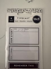 We R Memory Keepers 8PC Typecast Labels Our Story Don’t Forget Remember This
