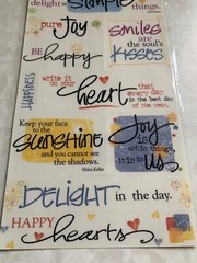 DEJA VIEWS WONDERFUL WORDS STICKERS ‘MY HAPPINESS’ WORDS PHRASES 12PCS