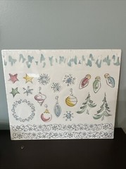 Creative Memories Done with One Holiday Glimmer Vellum 10×12 New