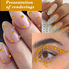1792PCS Gem Stickers Self-Adhesive Face Jewelry Stickers, Acrylic Gems DIY Craft