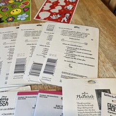 Lot of 29 SEALED Sticker Packages Hallmark Heartline Snoopy Holiday Hello Kitty