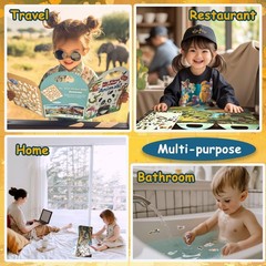 3-Pack Reusable Sticker Books for Toddlers 2-4 Years, Vehicles Truck, Animals…