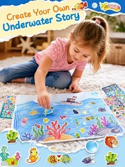 Ocean Animal Stickers for Kids, 1300+ PCS 40 Sheets Sea Life Sticker Sheets, …