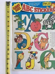 VTG 1974 Our Way Studios Stickers #2001 Giant Size ABC Stickers All 26 Letters