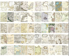 Nautical Maps 50-Sheet Sticker Paper Book Vintage Scrapbook Washi Crafts Journal