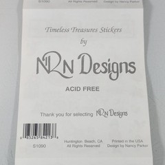 Vintage NRN Designs Babys 1st Christmas Sticker Roll Lot of 18 Sheets