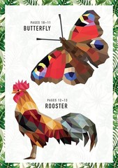 Sticker by Number Animals Fusion of Paint by Number and Sticker Fun by Sticker