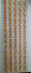 CraftbuddyUS 5 Self Adhesive Rhinestone Stripes, Color – AB ORANGE