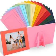 Maitys 100 Pcs Paper Picture Frames with Easel 4 x 6 Inch Cardboard Photo Fra…