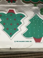 New Sealed VTG 1982 Hallmark Razzle Dazzle Christmas Tree Poinsettia Stickers