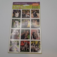 Vtg AGC Stickety-Doo-Da Puppies Kitties Valentines Everyday Stickers…