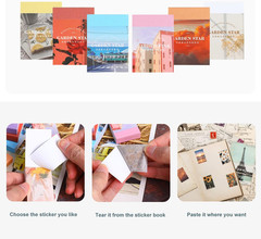 Washi Stickers, 300 Pcs Aesthetic Sticker for Journaling, DIY Decorative Paper
