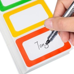 Strong Adhesive Name Tags – 3.5×2.25 Size, 400 Colorful All-Purpose Stickers