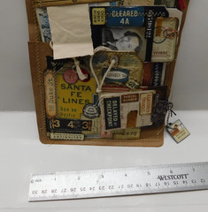 Junk Journal Add-Ons Handmade Tags Card Envelope File Clipboard Ephemera Set 5