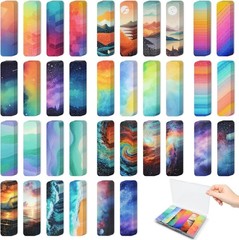 72 Pieces Anxiety Sensory Stickers with Storage Box – Calming Stickers for AD…