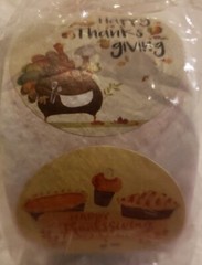 500pcs/roll Happy Thanksgiving Sealing Sticker Decor Tags 1.5 inch