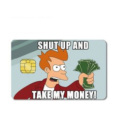 Credit Card Sticker, Credit Card Skin for Small Chip Credit Debit, Various