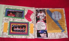 Boston Red Sox Collectible Home Made 2007 World Series Vintage Scrapbook Album