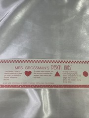 Mrs Grossman’s CHRISTMAS BORDER Design Lines: Retired Red & Green Ribbons 1997