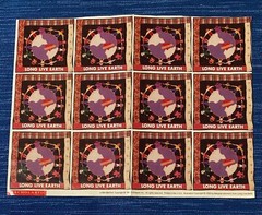 Vintage 1993 Long Live Earth Scholastic Book Sticker Sheet Meighan Morrison 988A