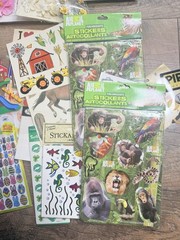 Large Scrapbook Sticker And Embellishment Lot 60 Packs New Stickers Loose Sheets