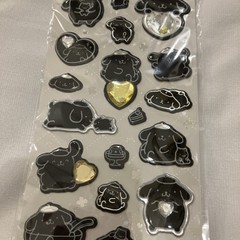 Brand New Sanrio Monotone Stone Pompompurin Sticker Sheet