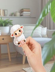 Little Lamb Vinyl Die Cut Stickers Set Scrapbooking Laptop Water Bottle