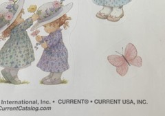 NOS Current Morehead Cute Kids spring Stickers 35 scrapbook Springtime acid free