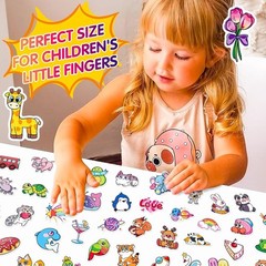 Cute Stickers for Kids, Mixed Adorable Animal Kids Stickers Bulk for Boys Girls