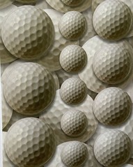 GOLF BALLS Card-Stock Stickers (19pc)Scrappin’Sports•Tee•Game •PGA Tour•Clubs•