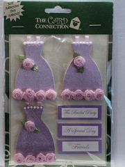 THE CARD CONNECTION Self-Adhesive Embellishments – THE BRIDAL PARTY – 6 pcs