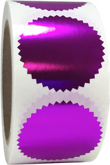 Envelope Seals Serrated Edge Color Labels | 2″ inch | 500 Pack | Pick One Color