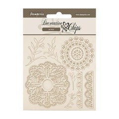 Stamperia Decorative Chips – Timeless Lace, SCB265