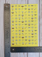 Emoji Faces With SpongeBob SquarePants Stickers Single Sheet Square Decorate New