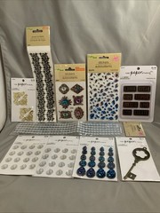 THE PAPER STUDIO / CRAFTERS SQUARE Adhesive Gems, Charms, Jewels, Photo, Signs