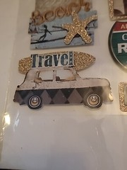 Travel Stickers Lot of 3 Packs Jolee’s 3-D Beach/Pool Vacation Puffy Sharks Jot