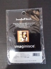 Imaginisce snowball brads 6pcs ,Christmas Peace