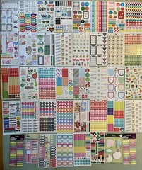 Lot Of 44 Sheets Happy Planner, Recollections, Sticko!