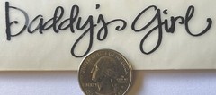 BABY GIRL BLACK Rub-Ons (5-3/4” x8”)Deja views•Newborn •Miracle•Little One•Cute