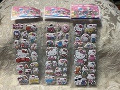 Retro Vintage Look Hello Kitty 3D Puffy Stickers 3 sets (#6)