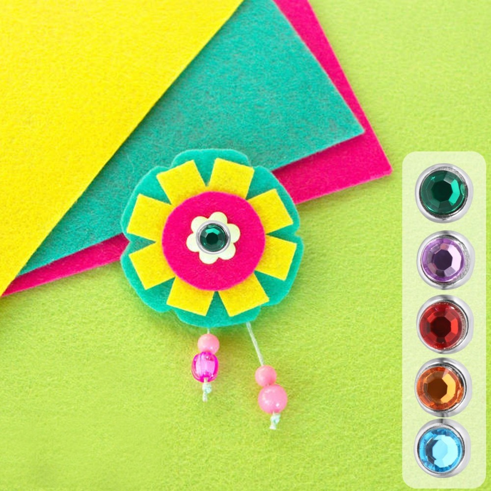 50Pcs Scrapbooking Brads Durable Alloy DIY Accessories Decorative Varied Colors