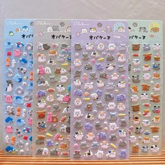 4-Pack Fun 3D Animal EVA Bubble Stickers – Cute Cartoon Embellishments for DIY P