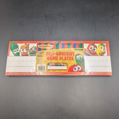 VeggiesTales Eureka 36 Self Adhesive Name Plates New School Classroom