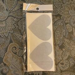 50pcs Scratch Off label Sticker 2.75″x3.15″ Gold Color Love Heart Shape