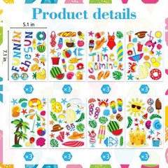 432PCS Summer Stickers, SelfAdhesive Sun Beach Ice Cream Sticker Summer Party…
