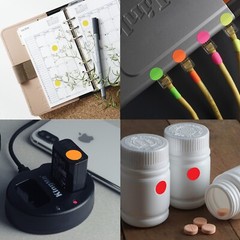 Circular Sticky Dot Color Label Stickers in Various Sizes 8MM-38MM 15 Sheets