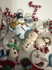 Large Lot Of Christmas Craft Embellishments
