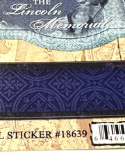 Washington DC Travel Scrapbook Stickers Vacation Lincoln Memorial White House