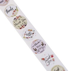 500 Pcs/Roll Round Thank You Stickers Seal Labels Stickers Labels for Party.Q6